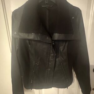 White House Black Market Black Leather Jacket